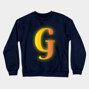 Letter G Letter Art Crewneck Sweatshirt